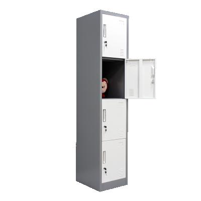 China Customized Four Door Single Locker Smart Locker Dedicated In Gym Locker Colors Available for sale