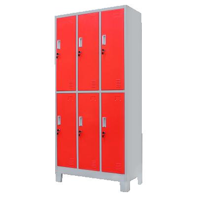 China Customized hot selling gym red locker products locker wardrobe manufacturers direct sales for sale