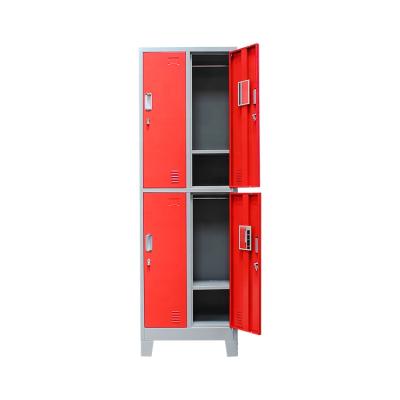 China Iron Collapsible Storage Cabinet Locker Club Sport Custom Lock School Room Locker Organizer Red Images for sale