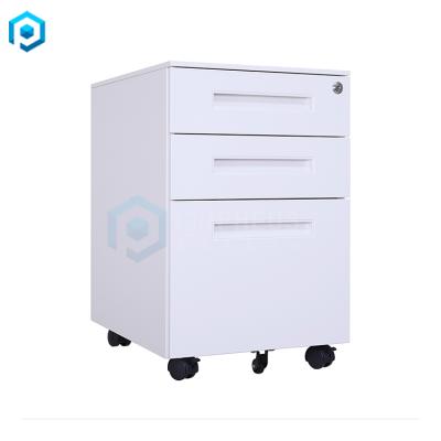 China Drawer (Height) Adjustable Cheap Double Pedestal Office Desk Pedestal Letter Mobile File Cabinet for sale