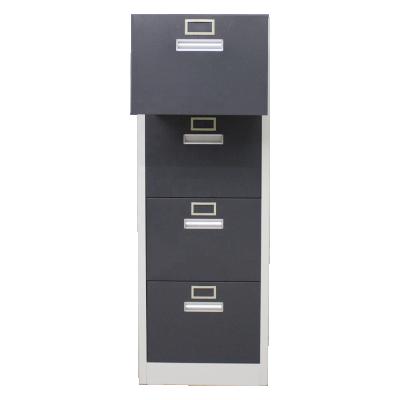 China 4 Drawer (Height) Adjustable Vertical Metal Filing Cabinet Lockable Gray Filing Cabinet for sale