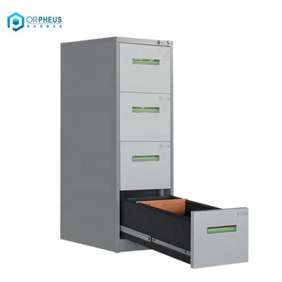 China Customized Office Furniture Folder Metal Filing Cabinet 4 Drawer Hanging File Cabinets for sale