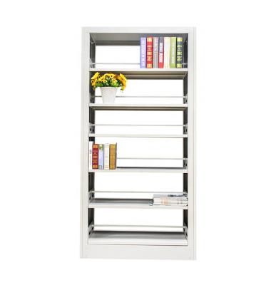 China Modern Simple School Furniture Tier 4 Shelves Bookcase For Students And Staff for sale