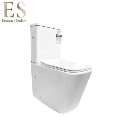 China Modern Two-Piece Double-Flow Toilet With Slow Down Soft Toilet Seat Cover And Full Toilet Accessories for sale