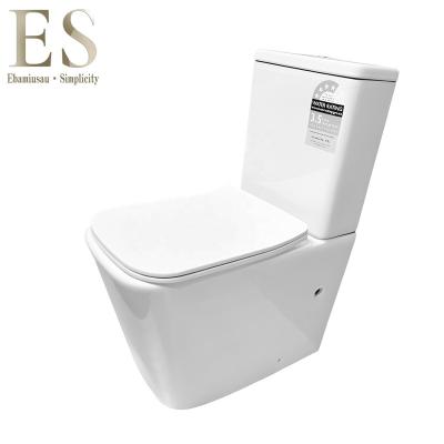 China Double-Flow Water Closet Two Piece Toilet Set For Bathroom for sale