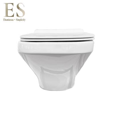 China Hidden Cistern Watermark CE Certified WC Lavatory Toilet With Soft Close Hinge Toilet Bowl Seat Cover for sale