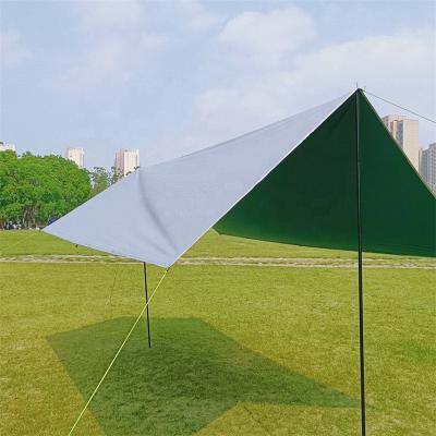 China UV-Resistant Tents Family Outdoor Summer Tarp Sun Shelter Camping Tarp Blackout Tent Silver Reflective Tarp for sale