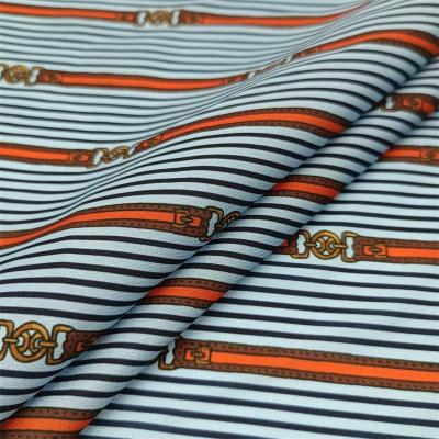 China Custom Printed Stretch Fabric 75D*75D 4 Way Anti-Static Stretch Fabric Printed Spandex Fabric Shirts And Blouses for sale