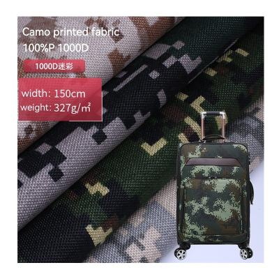 China Waterproof Running Lot Camouflage Printed Fabric 1000D*1000D Polyester Fabric 1000D*1000D Camouflage Printing PU Fabric For Backpacks for sale