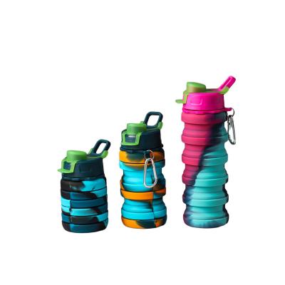 China Promotional Customized Cute 600Ml Sustainable Bpa Free Folding Water Bottle for sale