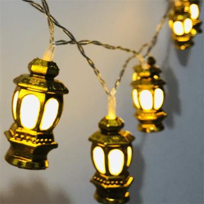 China LED Kerosene Lamp Palace Lamp Ramadan Courtyard Room Decoration Indoor Plastic Muslim Gold Muslim Outdoor Light for sale