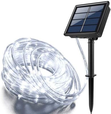 China Solar LANDSCAPE LED Rope Light 10 Meters Waterproof for Christmas Holiday Party Yard Patio Road Tree Balcony Solar LED Home Decoration for sale