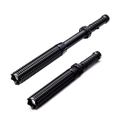 China Police Electric Tactical Rechargeable Self-defense Shock Flashlight Convenient Led Military Flashlight Stick Flashlight for sale