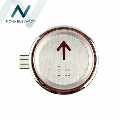 China AK-29B Modern Elevator Parts Sigma Round Elevator Push Button for sale