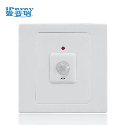 China 2000W Wall Switch PIR Motion Sensor Light Switch With Delay Off Timer Setting BRT-300C for sale