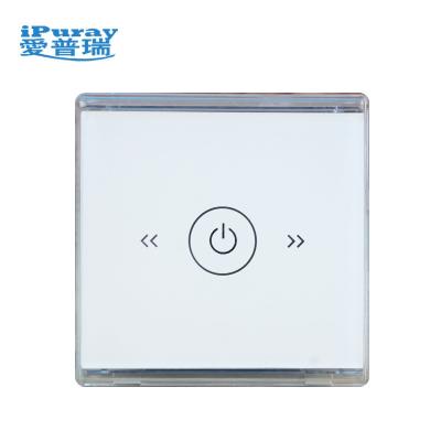 China Yes EU 220V Standard Glass Panel 2000W Touch Screen Switch Delay Off Wall Light Switch for sale