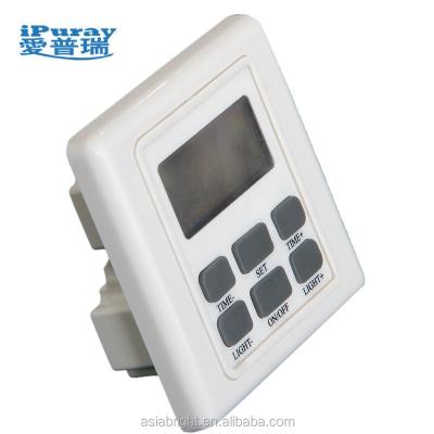 China All Kinds Of Dimmer 220V LCD Display Light Electronic Switch For Fluorescent Lamp With Wake Up Time Setting Available for sale