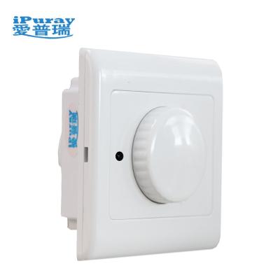 China Dimmer Rotary Knob Push Button Light Switch With 86*86mm Remote Control for sale