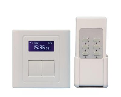 China Any Kind Of Loads 1 Band 2 Band Ggang RF Timer Wireless Remote Control Light Switch With LCD Display for sale