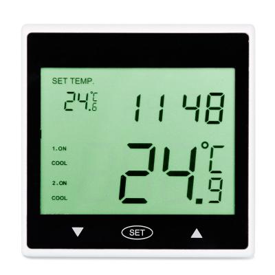 China Large LCD Hotel Display Touch Screen Auto Control Thermostat for sale