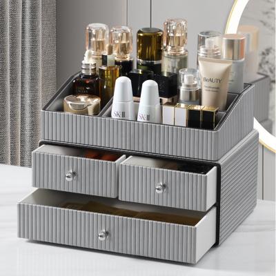 China Viable Easily Organize Your Jewelry Cosmetics and Hair Accessories Makeup Organizer for Vanity Large Capacity Desktop Cosmetics Organizer for sale