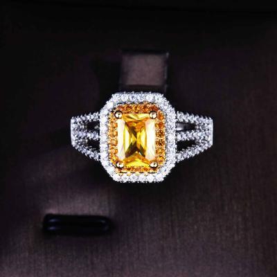 China Cute Square Colorful Treasure Ring Female from Ring Diamond Gold Lucky Cat Bing Bling Ring For Woman Gift Open from Zircon for sale