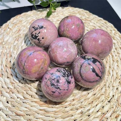 China China wholesale price natural crystal sphere rohdonite sphere ball home decoration for sale