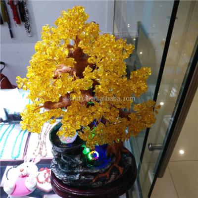 China Citrine Quartz Crystal Stone Gravel Crystal Tree from China for decoration for sale