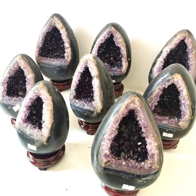 China China Wholesale Natural Geode Crystal Amethyst Cluster Specimen Rough Mineral Group For Energy Healing for sale