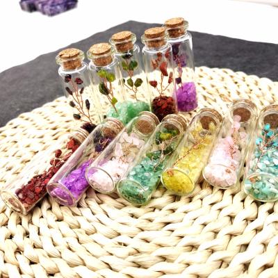 China China Natural Quartz Stone Tree of Life 7 Chakra Color Handmade Crystal Wedding Jewelry for Home Decoration Ornament for sale