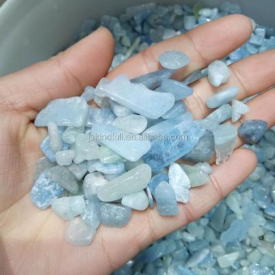 China China Natural Quartz Polished Rock Blue Calcite Tumbled Green Blue Tumbled Gemstones Stones For Sale for sale