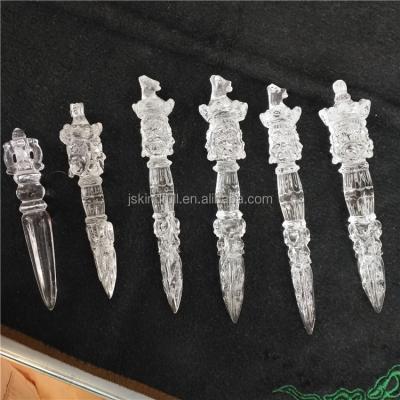 China Natural Clear Quartz Crystal Double Dorje Buddhism from China for sale