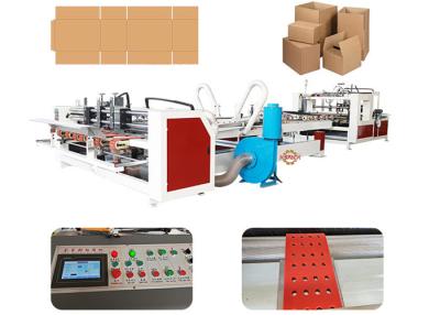 China Robust Frame Automatic Folder Gluer Stitcher Machine For Carton Box for sale