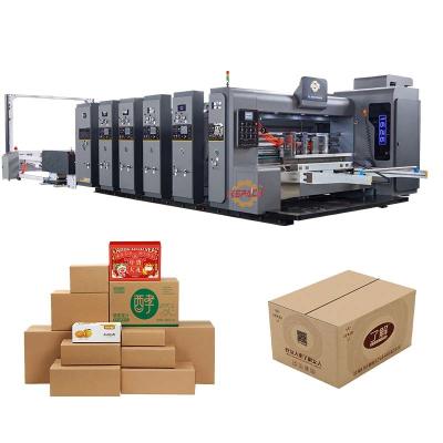 China 5 Color Corrugated Board Carton Box Cardboard Box Printer High Speed for sale