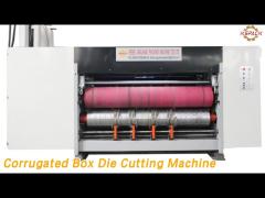 Carton Corrugated Box Die Cutting Machine Suction Feeding Water Ink PLC Control