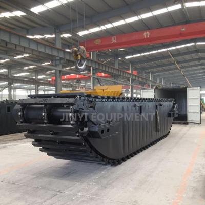 China Swamp Excavator Machinery Repair Shops New Floating Pontoon For Sale for sale