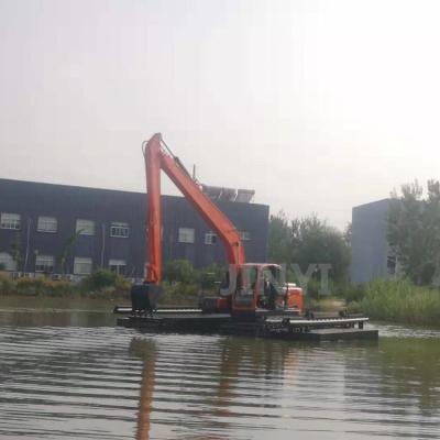 China Machinery Repair Shops Floating Pontoon For 15 Tons Excavator for sale