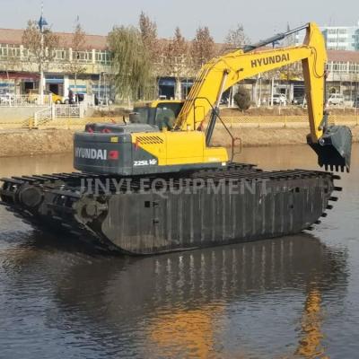 China Farms Hyundai R225LVS Amphibious Excavator for sale