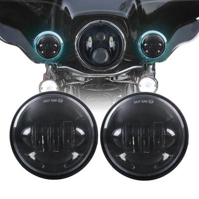 China 30W Aluminum Led Fog Light Fit For H-D Motorcycle H11 Connector 4.5inch Led Fog Lamp for sale