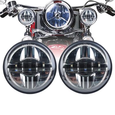 China Chrome Aluminum Housing 4.5inch 27W LED Auxiliary Light Fog Passing Lamp For Motorcycle for sale