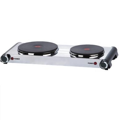 China Commercial Electric Double Griddle Cook Stove Double Solid Outdoor Household Hot Plate for sale