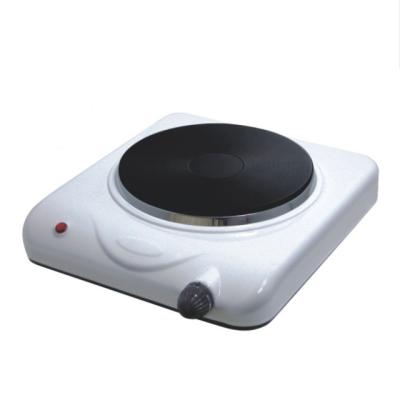 China Hot Sale Outdoor Single Hot Griddle For Home Use Selling Single Burner 1500W Cooking Stove Electric White Metal Logo Power for sale