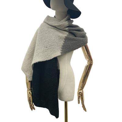 China Popular Special Design Widely Used Polyester Three-color Quilting Long Scarf Fashion Luxury Scarves for sale