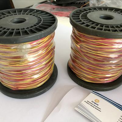 China High Temperature Fiberglass(600â„ƒ 2x0.71mm Fiber Glass Insulation K Type Red/Yellow Thermocouple Wire for sale