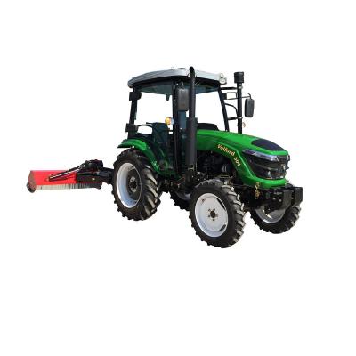 China Best quality 45hp 50hp 55hp 4x4 farms farm tractor and mini tractor for sale with flail mower for sale