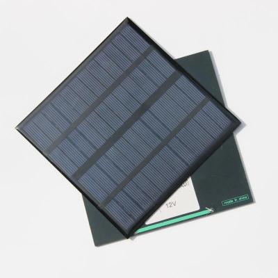 China 3W 12V M1 Solar Panel 145*145*3MM Mini Solar Cell Polycrystalline DIY Solar Power Battery Charger for sale