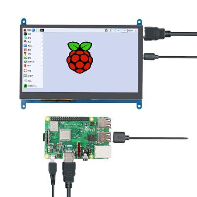 China Raspberry pi 7 capacitive raspberry pi 3/4 B model 164.9*124.27 (mm) inch IPS 1024*600 LCD touch screen display screen support for sale