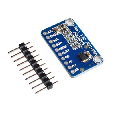 China I2C 16 Bit ADS1115 ADS1015 Module ADC 4 Channel With Pro Gain Amplifier RPi C1106 / C1107 for sale