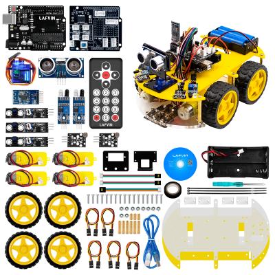 China DIY Kit Upgraded V2.0 Multi TOY LAFVIN 4WD Robot Car For Arduino Robot STEM /Graphical Programming Robot Car for sale