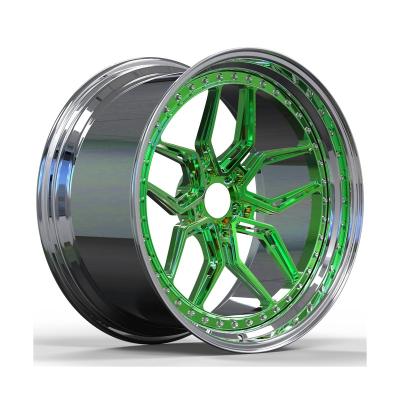 China Hot Selling High Quality Custom Forged Aluminum Alloy Magnesium Wheels 2 Piece Forged Wheel for sale